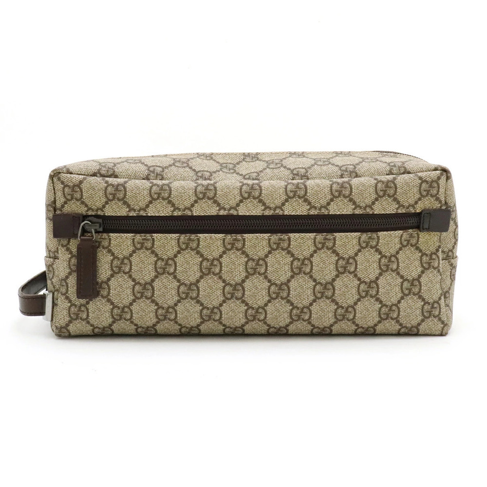 Gucci GG Supreme Shoulder Bag Bag Leather Beige Brown Cream